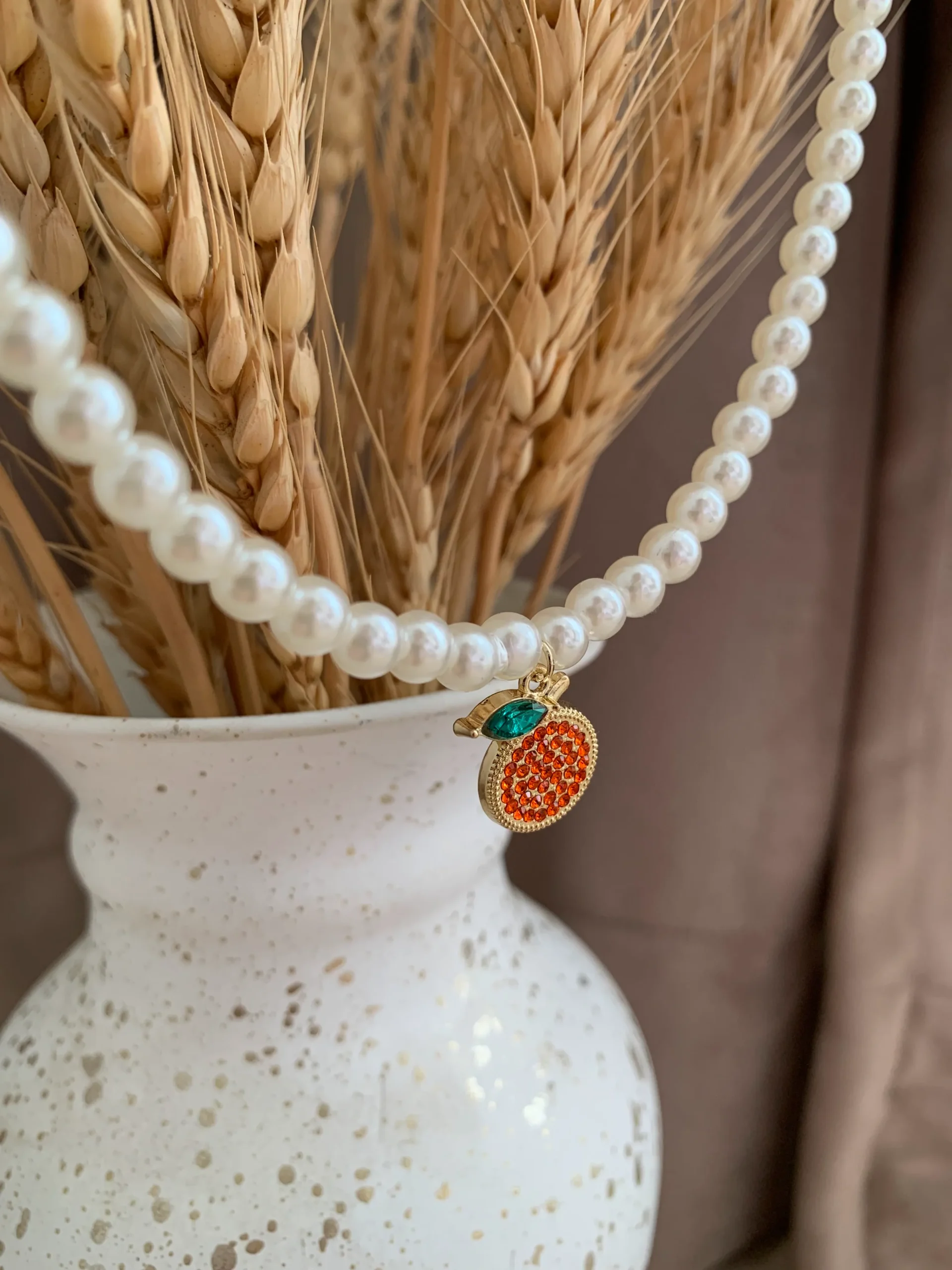 when life gives you tangerines necklace