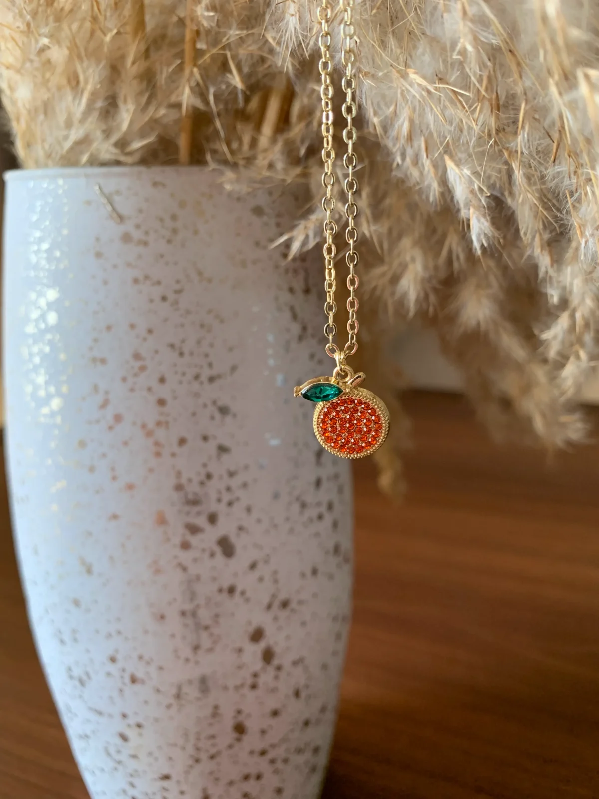 when life gives you tangerines necklace