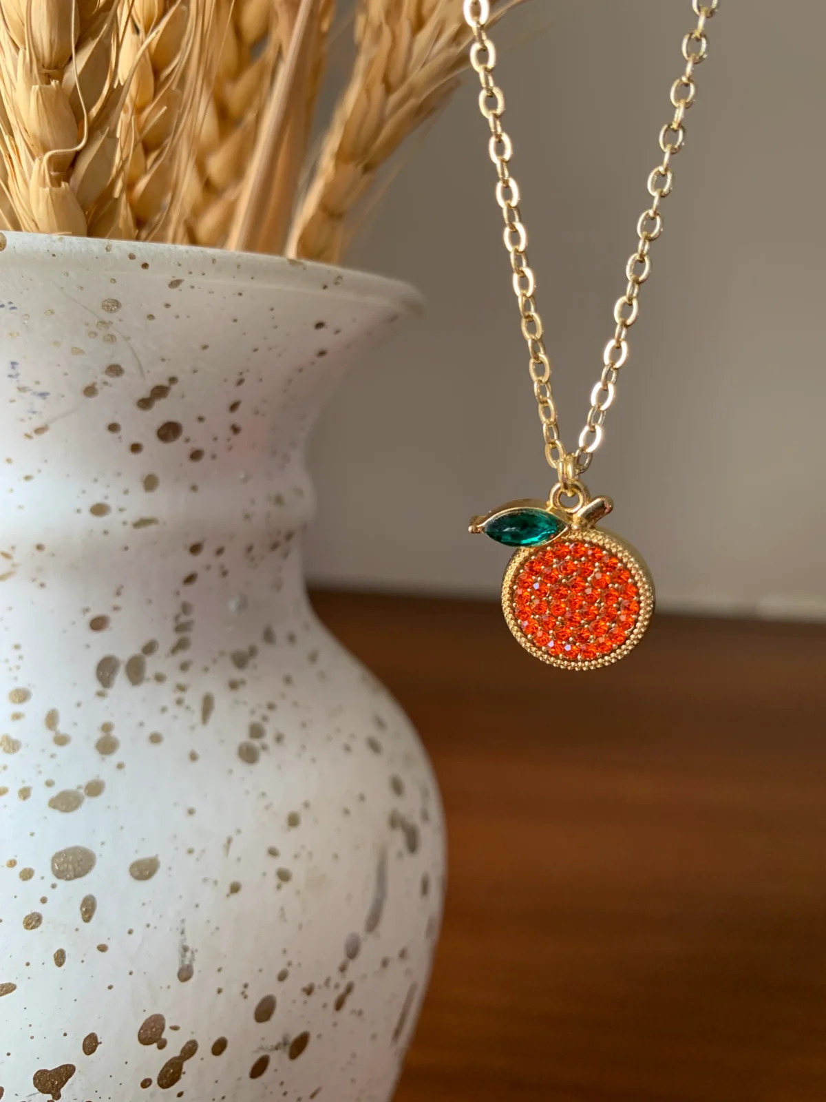 when life gives you tangerines necklace