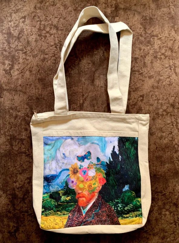 The Blooming Self-Portrait Van Gogh Tote