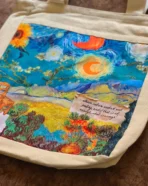 The Van Gogh Universe Canvas Tote
