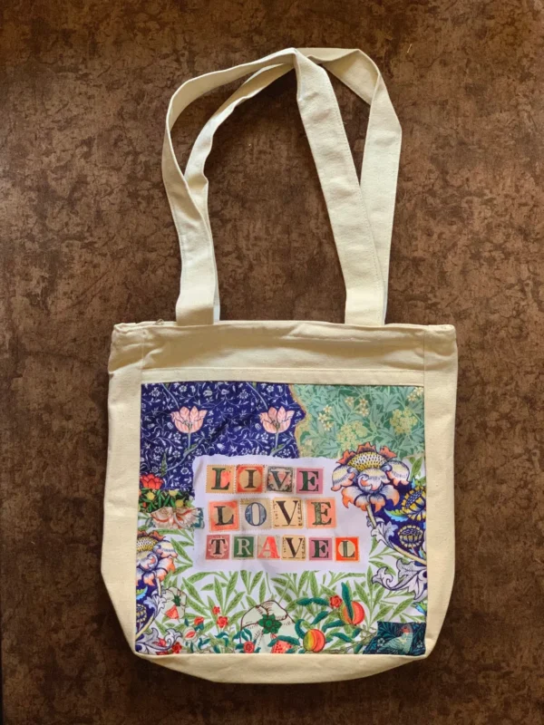 Live, Love, Travel Artsy Tote Bag