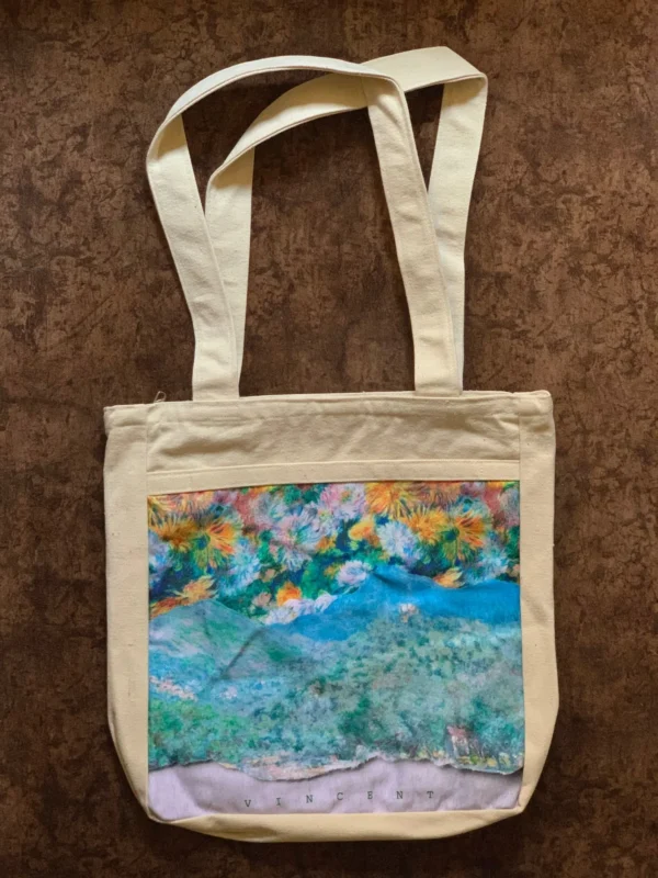 Mountain View & Dynamic Art Vibrant Tote