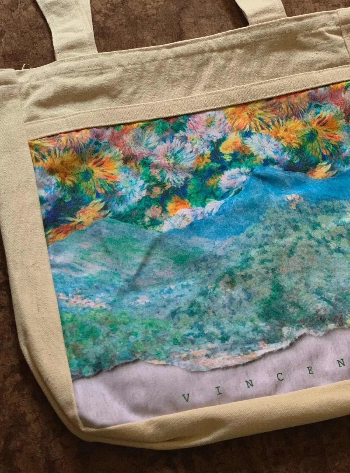 Mountain View & Dynamic Art Vibrant Tote