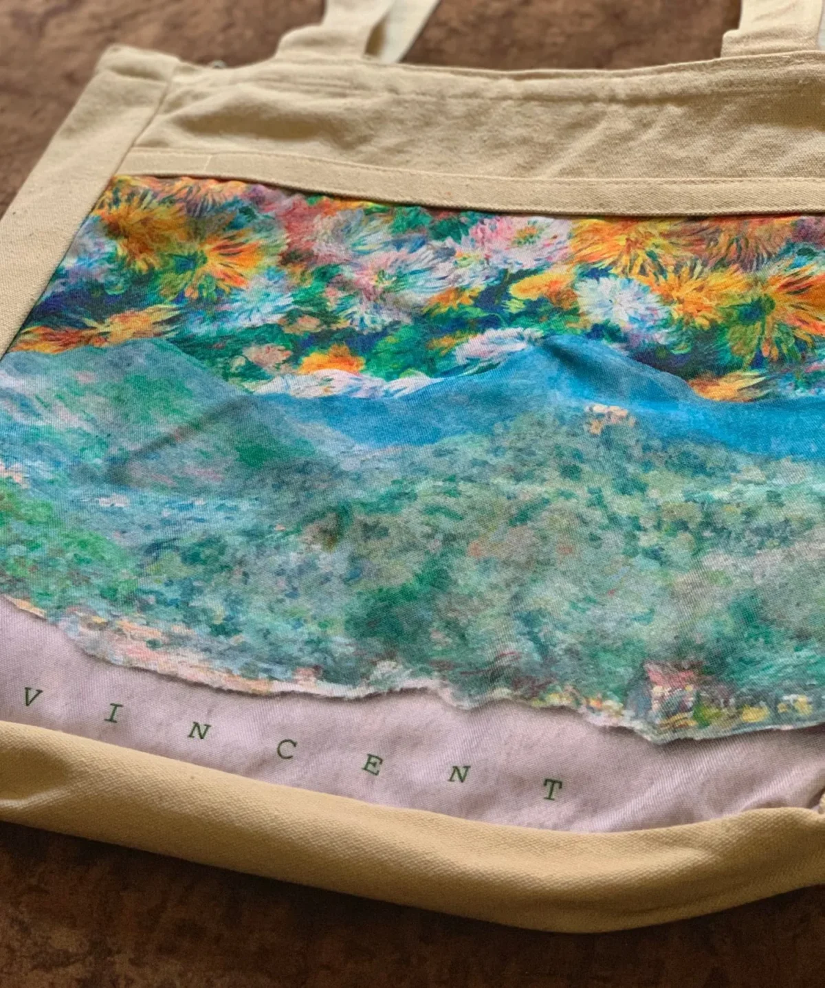 Mountain View & Dynamic Art Vibrant Tote