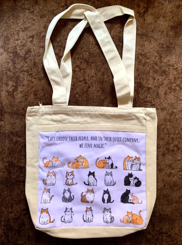 Cats Choose Their People Tote Bag