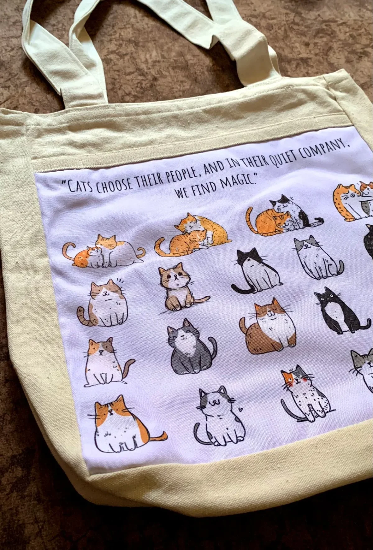 Cats Choose Their People Tote Bag