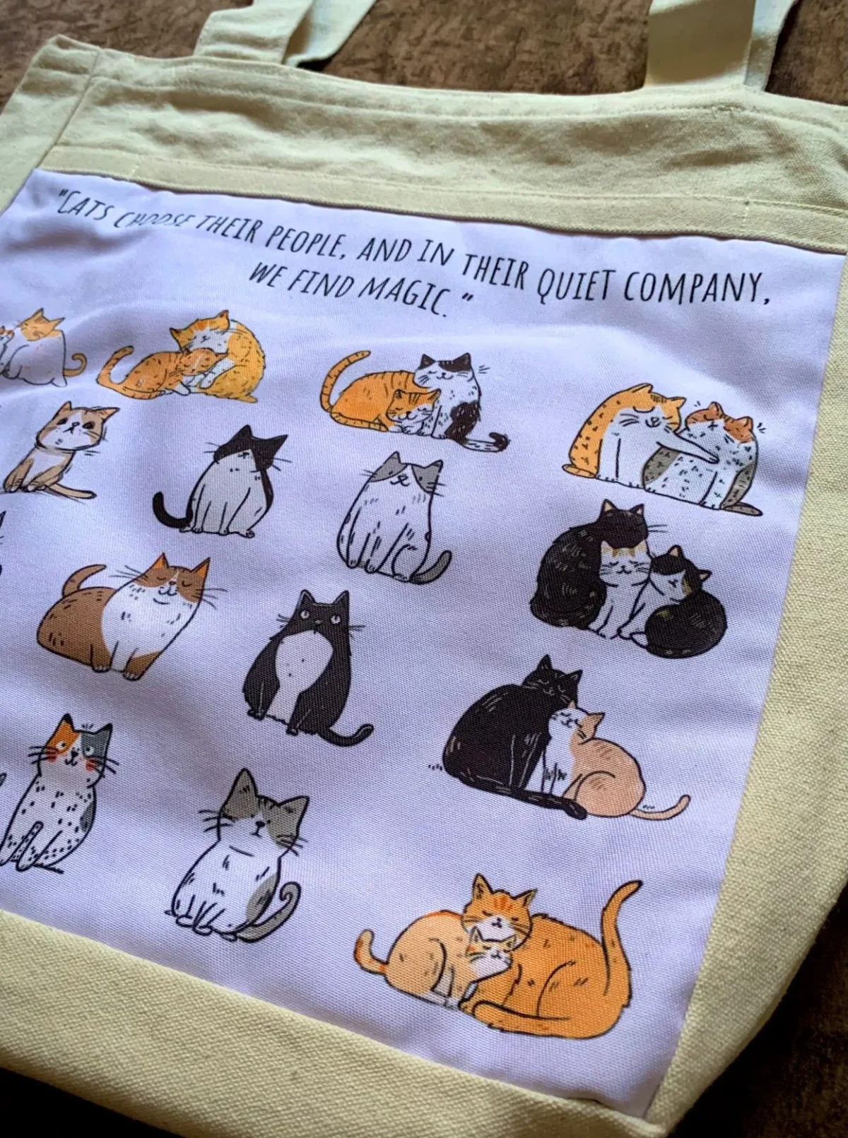 Cats Choose Their People Tote Bag