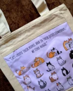 Cats Choose Their People Tote Bag