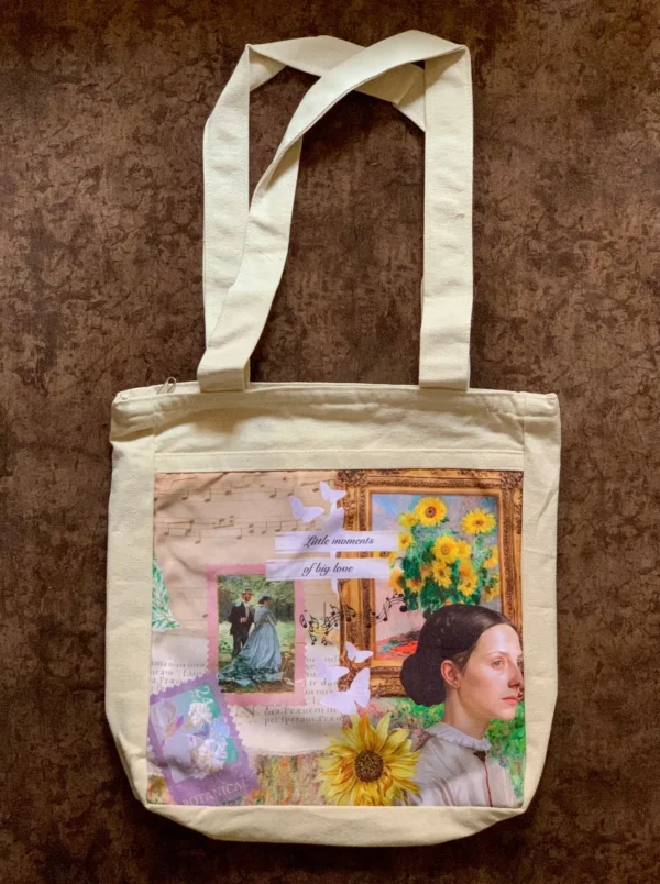 Romantic Victorian Style Vintage Tote