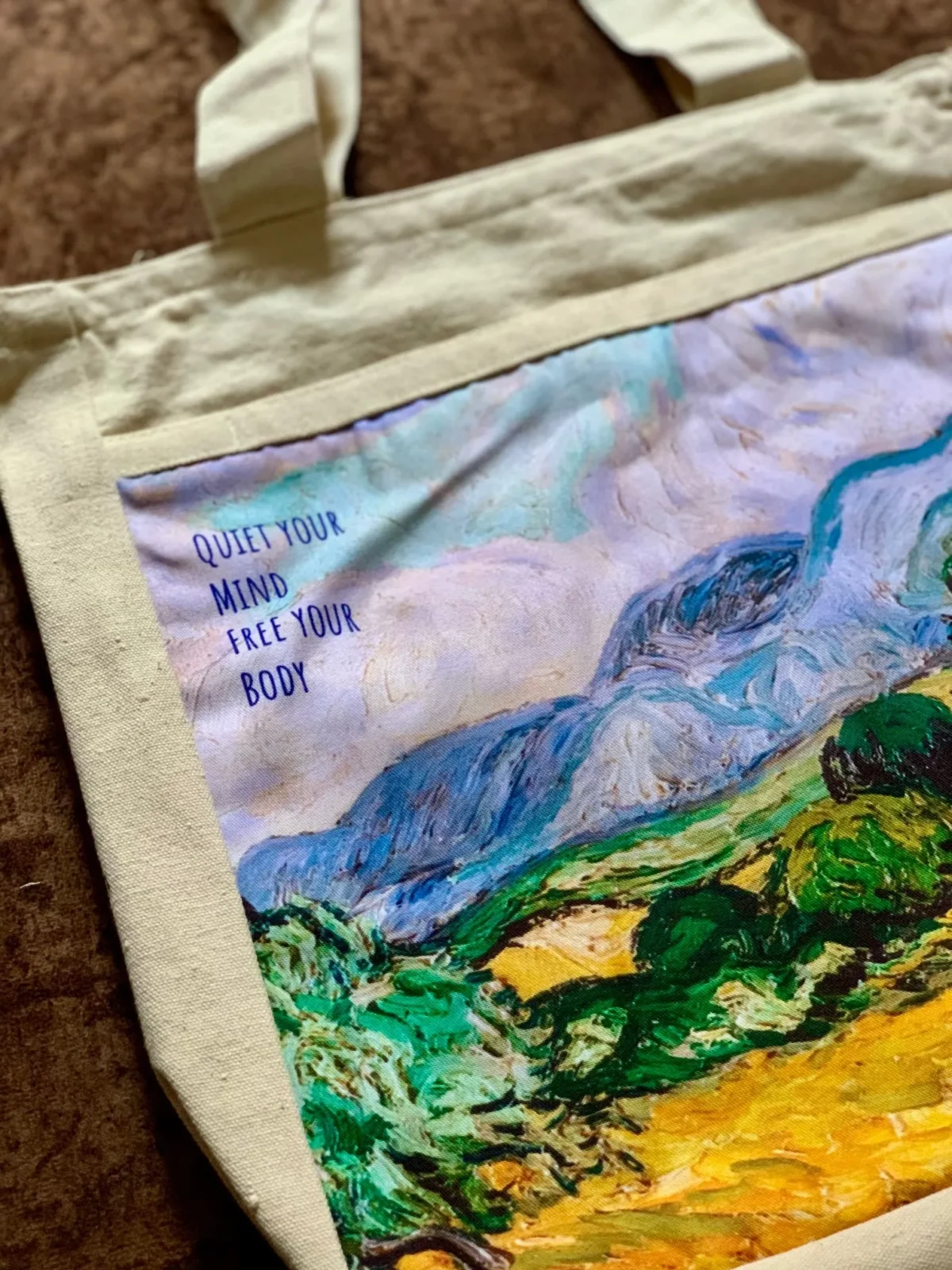 Van Gogh Landscape Art & Serenity Tote Bag