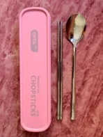 Korean Chopsticks - Premium Pink Set