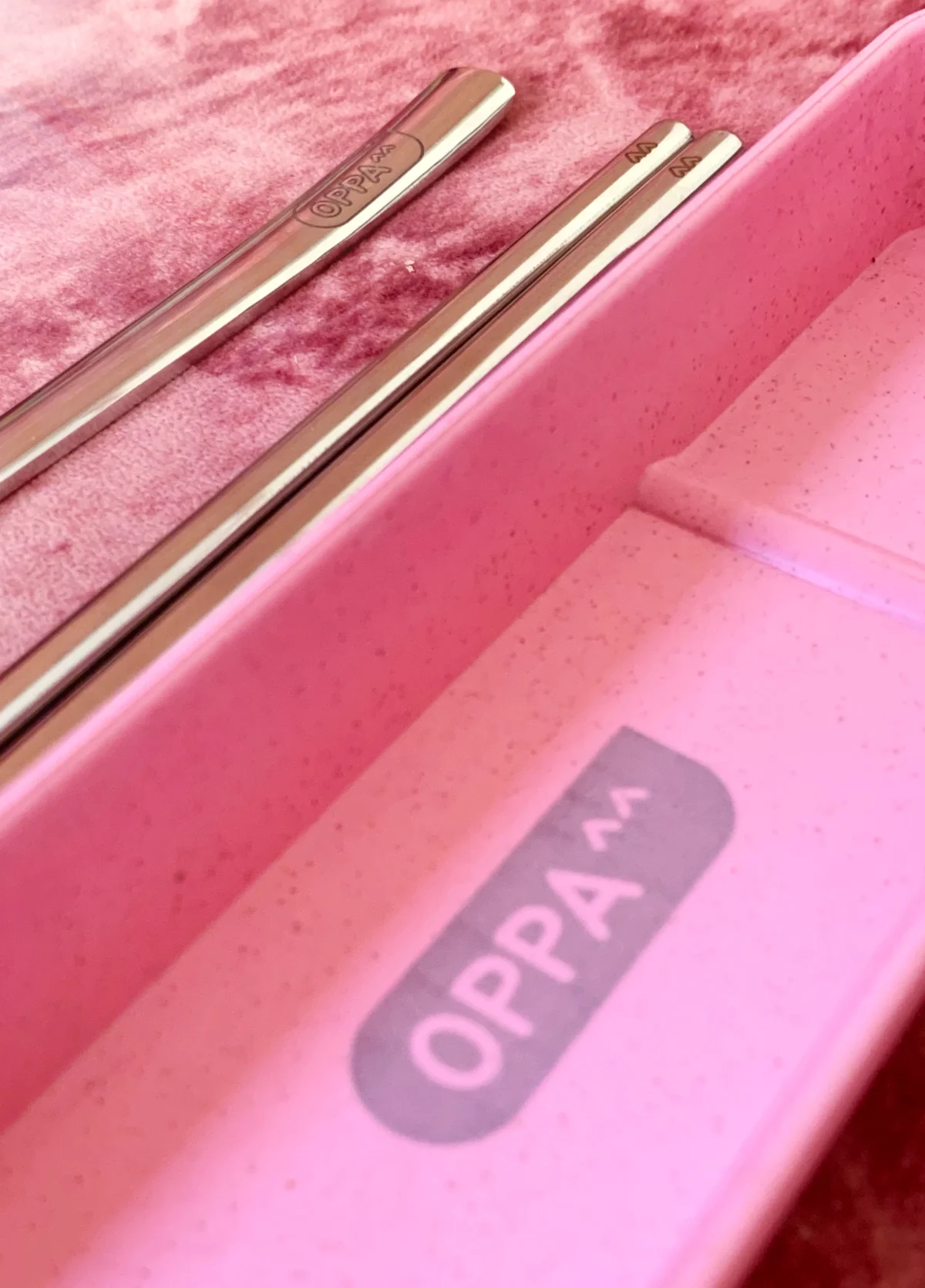 Korean Chopsticks - Premium Pink Set