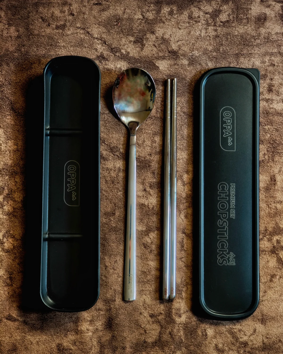 Korean Chopsticks | Premium Black Set - Sujeo 수저