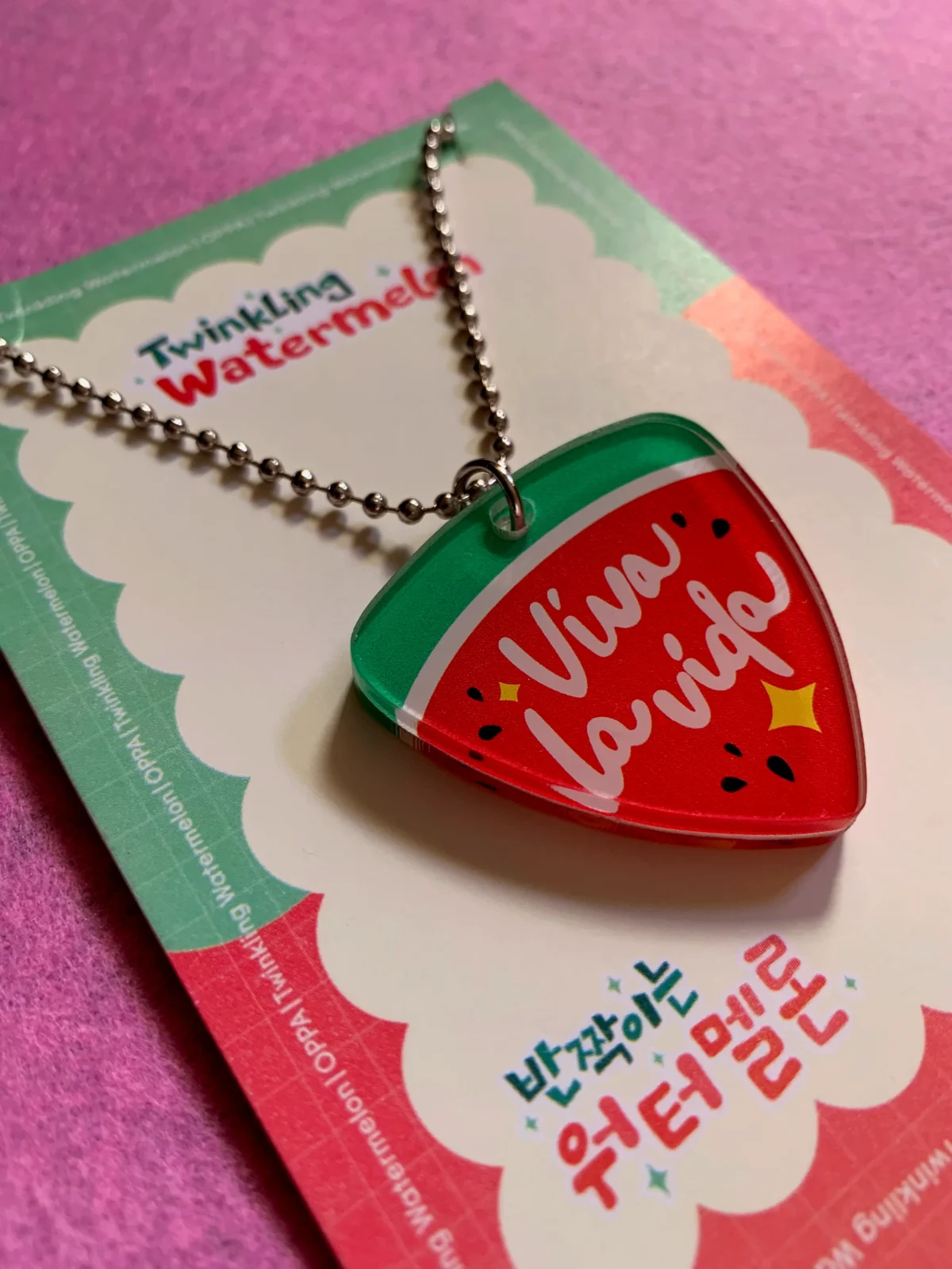 Twinkling Watermelon Necklace