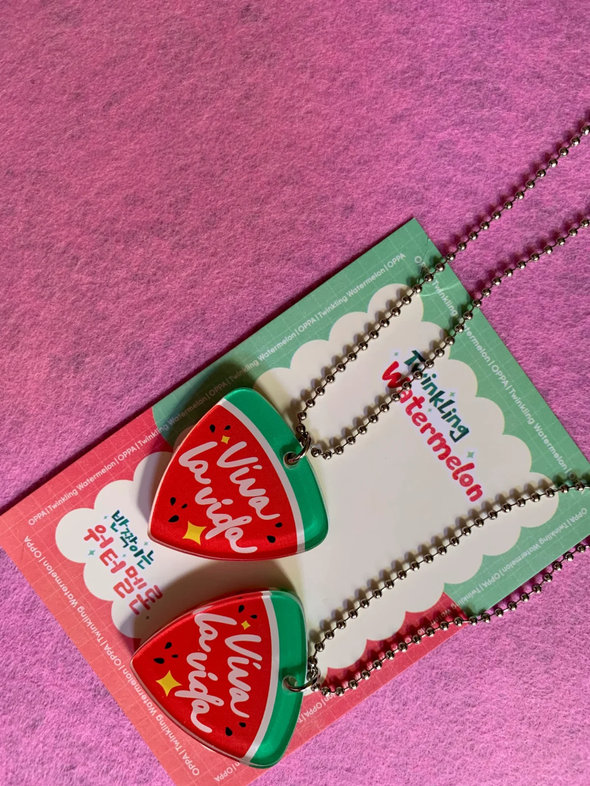 Twinkling Watermelon Necklace