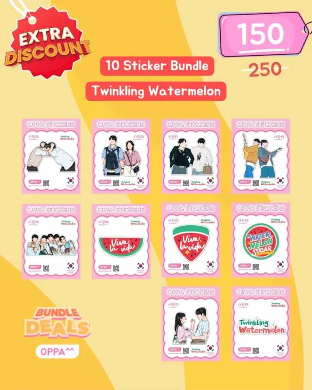 Sticker Bundle (10 Stickers) | Twinkling Watermelon