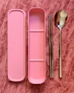 Korean Chopsticks Set - Pink