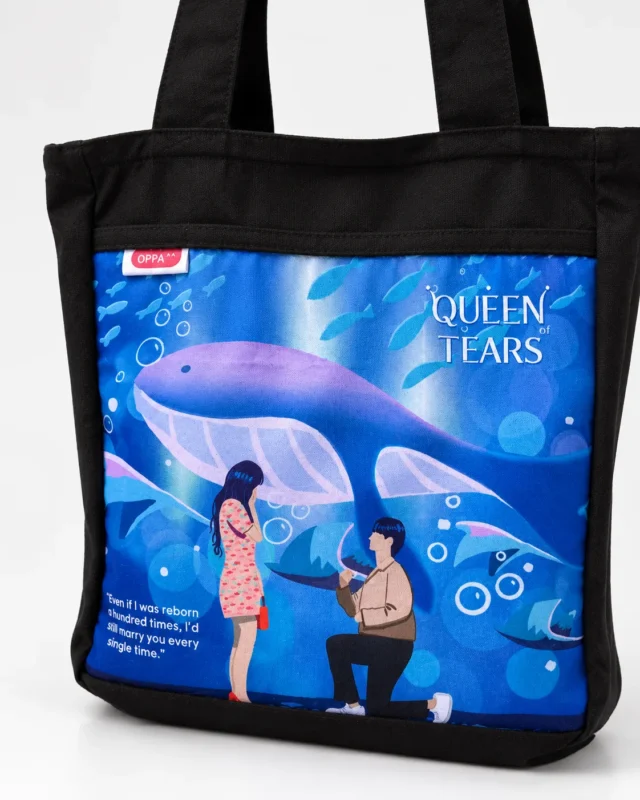 Queen of Tears Black Tote Bag V.1