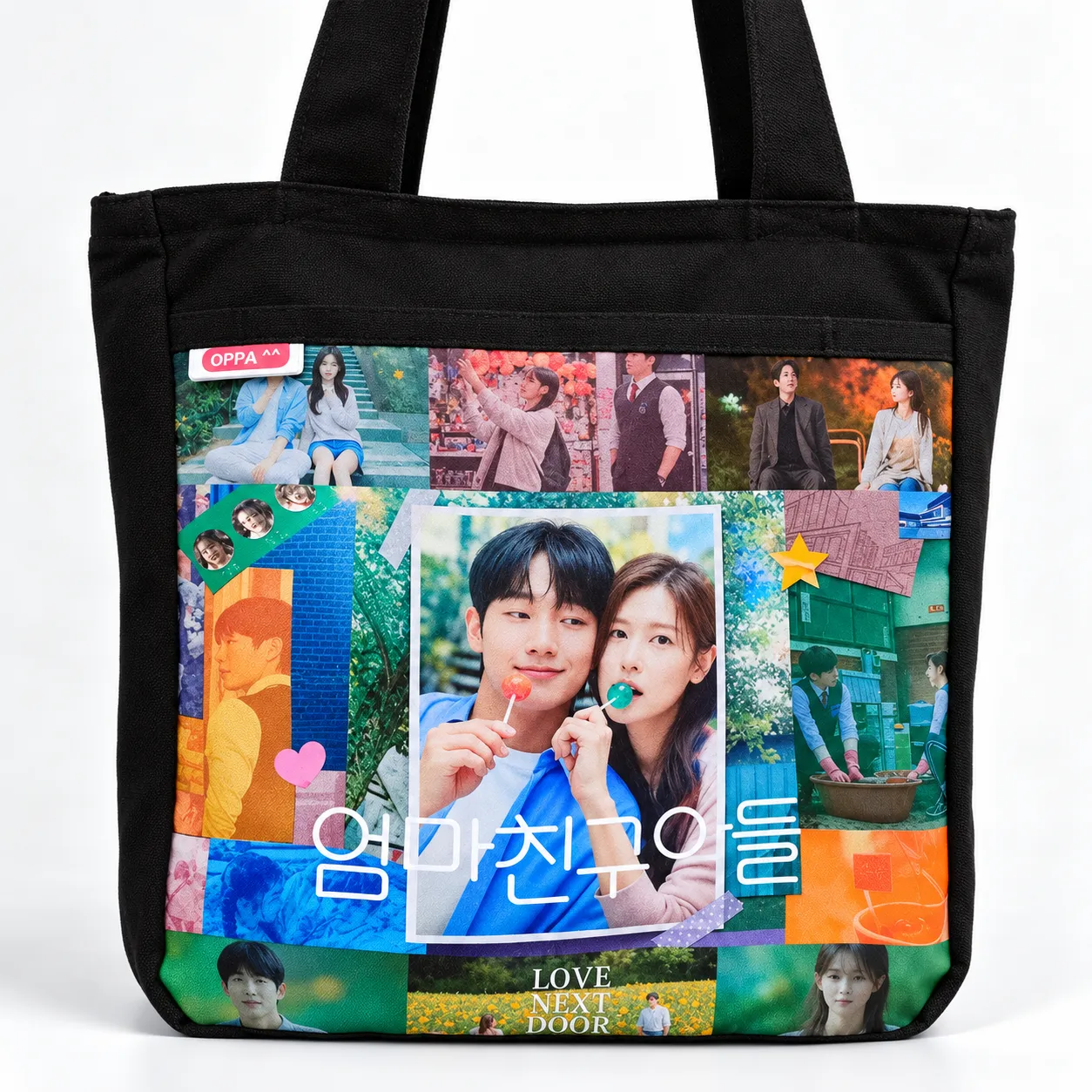 ChatGPT Image Sep 27, 2026, 01_54_28 PM Love Next Door Black Tote - Image 1