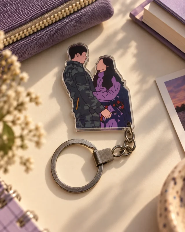 Crash Landing on You Keychain