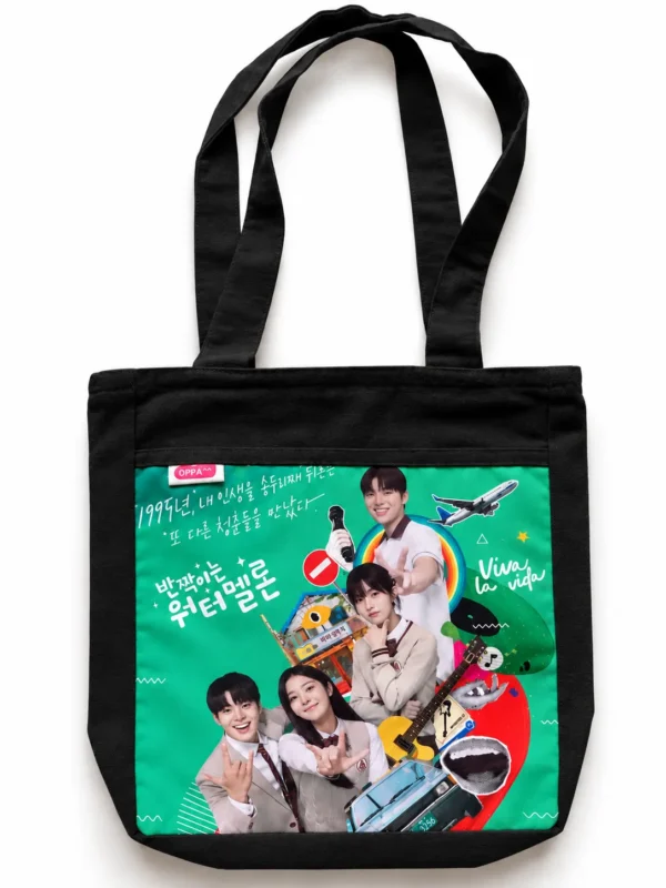 Twinkling Watermelon Black Tote V.3